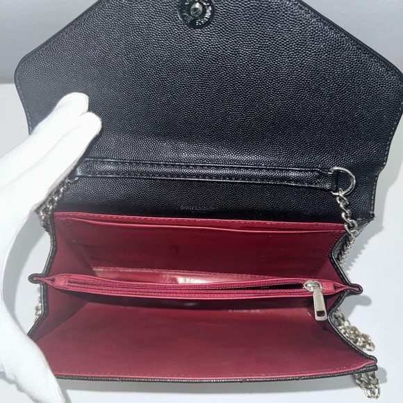 Yves Saint Laurent Black Quilted Leather Chain Bag - Picture 3 of 6